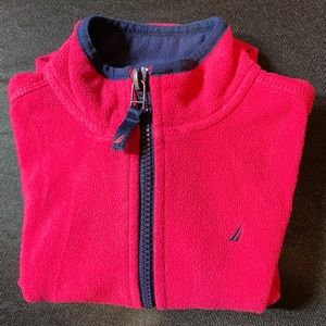 Pink and blue Nautica 2T pull over w/zipper
